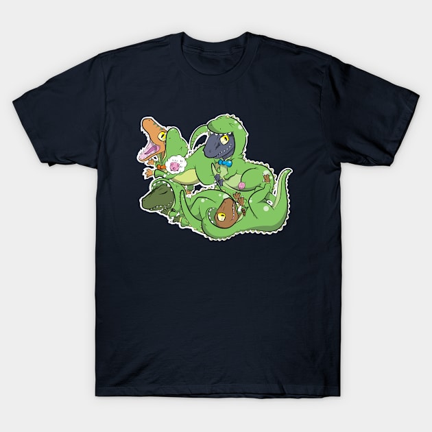 Tiny Raptor Squad T-Shirt by Kareki